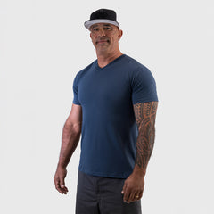 Slate Blue V-Neck